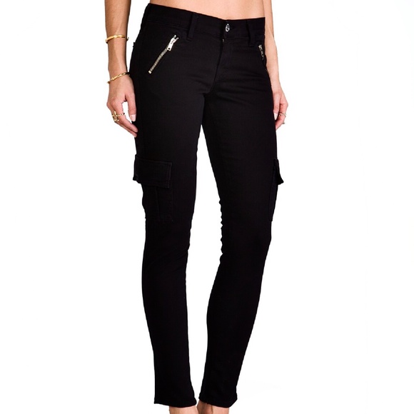 Zara Bottoms Zara Girls Black Cargo Pants With Zippers Poshmark